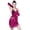 Hot Pink, variant on KHONTS Women's Sequins Tassel Latin Dance Dress Flapper Cocktail Party Dresses Rumba Ballroom Outfits with Gloves Silver One Size