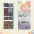 thumbnail image 4 of 12 Color Glitter Watercolor Paints Set Pearlescent Color Artist Art Set For Painting On Fabric Paper Crafts, 4 of 6