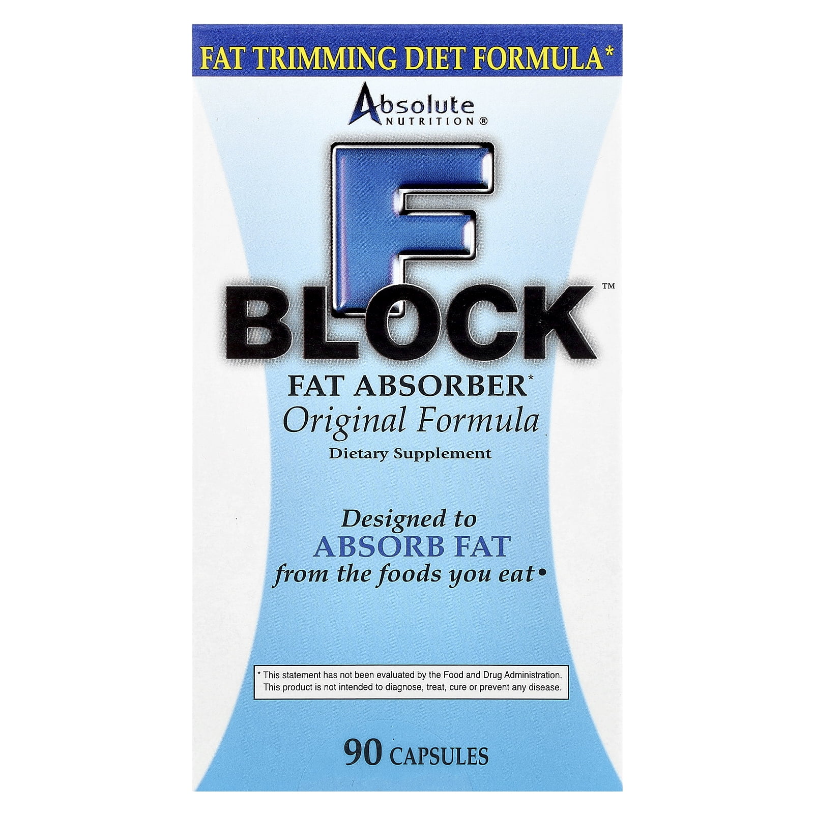 Absolute Nutrition FBlock, Fat Absorber, 90 Capsules