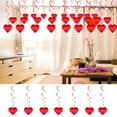 thumbnail image 3 of Farfi Love Heart Garland Pendant for Wedding Valentine's Day Party Paper Love Hanging Decoration with Spiral String Scene Arrangement Props Holiday Party Decoration Supplies (6pcs), 3 of 13