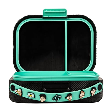 Dude Perfect Lunch Box with Snap Tight Lid, Insulated Lunch Bag for Work or School, Reusable, Durable, and Easy to Clean
