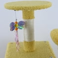 thumbnail image 3 of Yougu 71 inch Flower Cat Tree With Large Condo Removable Flower Cushion and Hammock,Yellow, 3 of 4