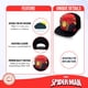 thumbnail image 2 of Gorra Beisbolera de Spiderman Marvel para Niños, Sombrero Ajustado y Gorra con Visera Plana en Rojo, 2 of 5