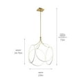 thumbnail image 5 of 83348wh Elan Lighting Ciri - 92W 1 LED Pendant - with Contemporary inspirations - 34.75 inches tall by 24 inches wide-White Finish, 5 of 5