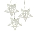 thumbnail image 3 of 10 Battery Operated Clear LED Spun Glass Star Christmas Lights, 3 of 3
