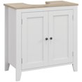 thumbnail image 1 of kleankin Armoire de Lavabo de Salle de Bain, Armoire sous l'Évier avec Tablette Ajustable, 1 of 10