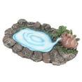 thumbnail image 4 of Estanque de rocas para jardín de hadas JadeshayMX Resina Duradera Pintada A Mano 6,5 pulgadas de largo Accesorios de jardín para Estanques en miniatura decoración Al Aire Libre, 4 of 5