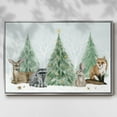 thumbnail image 2 of Christmas in the Forest Collection A - Framed Gallery Wrapped Holiday Canvas - 17 x 25 - Silver Frame, 2 of 8