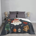 thumbnail image 6 of XMXT Throw Blanket, Christmas Cartoon Elements Machine Washable Blankets for Sofa, 60 x 50 inches, 6 of 9