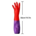 thumbnail image 4 of Hand Protection Equipment Shiogb Clearance, Dishwashing Gloves, Extra Long Household Laundry Dish Cleaning Washing Latex Rubber Gloves with Velvet(1 Pair Of Dishwashing Gloves), Clearance Sale, 4 of 6