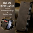 thumbnail image 6 of ELEHOLD Luxury Leather Wallet Case for Samsung Galaxy Z Fold7 with Card Slots Money Pocket Kickstand Magnetic Closure Shockproof Anti-Scratch Purse Case for Samsung Galaxy Z Fold7 ,Coffee, 6 of 11