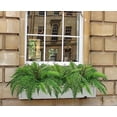 thumbnail image 4 of Artificial Fern Plants 2Pcs 19.7Inch Fake Boston Fern Faux Plastic Plant Outdoor UV Resistant Shrubs Greenery Bundles Outside Indoor Home Garden Office Balcony Party Porch Potted Hanging Decor, 4 of 9