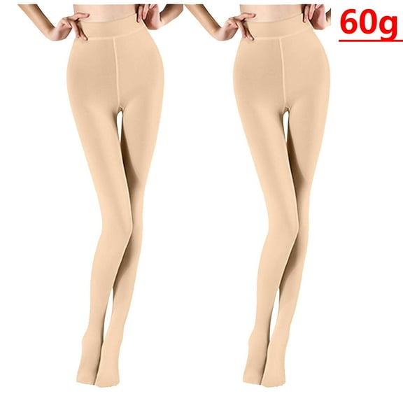 Homenesgenics Stockings for Women Plus Size 2PC Fashion Women Pantyhose Solid Leggings Super Elastic Slim Casual Legging