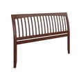 thumbnail image 3 of AFI Orleans King Sleigh Contemporary Solid Wood Slat Headboard in Walnut, 3 of 8