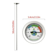 Long Stem Compost Soil Thermometer FastResponse Measuring Probe 10~76°C