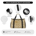 thumbnail image 4 of Disketp Gold Drops Bolsa de Viaje Tipo Duffle, Bolso de Mano para Fin de Semana para Mujer, Bolsa de Gimnasio Ligera para Hombre, Esencial para Viajes, 4 of 7