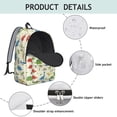 thumbnail image 4 of Dinosaur and Stone Beige Pattern Backpack for School, Cute School Bag with Adjustable Shoulder Straps and Padded Back, 15.7"x11.8"x5.5", 4 of 5