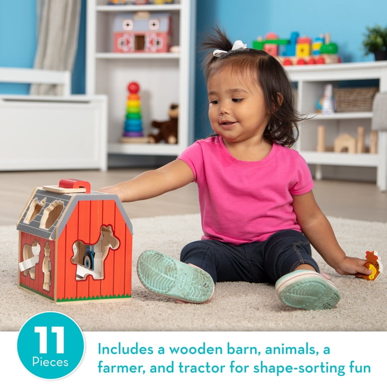 Melissa & Doug Take-Along Sorting Barn with 10 Wooden Pieces photo 2
