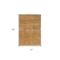 thumbnail image 5 of 3' X 5' Orange and White Medallion Non Skid Area Rug, 5 of 5