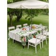 thumbnail image 3 of Outdoor Tablecloth with Umbrella Hole and Zipper, Merry Christmas Rectangle Table Cloth 60x84 Inch Waterproof Tablecloth, Xmas Winter Pine Needles Berries Wood Picnic Table Cover for Patio Camping, 3 of 7