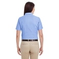 thumbnail image 3 of Harriton Women's Short-Sleeve Oxford Shirt with Stain-Release - M600SW, 3 of 3