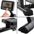 thumbnail image 3 of EUROCO Water Rowing Machine 450 LB Weight Capacity, 50° Incline Rower for Home Use with LCD Monitor and Comfortable Seat Cushion, 3 of 7