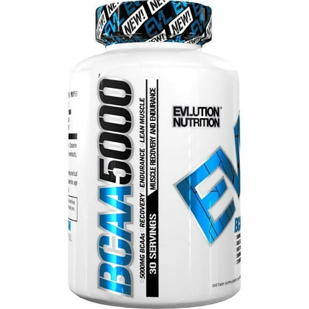 Evlution Nutrition BCAA 5000 Capsules, 30