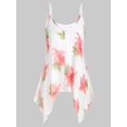 thumbnail image 1 of Top sin mangas de camisola y gasa floral Rosegal  Tankinis, 1 of 5