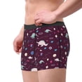 thumbnail image 2 of Uemuo Space Dinosaur Pattern Men's Boxer Briefs,Trunk Anti-Chafing,Comfortable, Durable, and Stylish Underwear-Large, 2 of 9