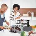 thumbnail image 5 of Tapa para cocinar al vacío y al vacío Cocina al vacío y al vacío con capacidad para hasta 10.5" Pot, previene la evaporación del agua y retiene el sabor para Stock gris, 5 of 5