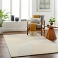 thumbnail image 7 of Hauteloom Cassiopeia Wool Living Room, Bedroom Area Rug - Contemporary - Lambswool, Seashell, Dark Beige - 18" Sample, 7 of 7