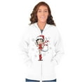 thumbnail image 4 of Cute Betty Boop Christmas Holiday Women Plus Size Zipper Hoodie Brisco Brands 2X, 4 of 5