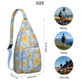 thumbnail image 2 of Farmhouse Floral Crossbody - Rustic Sunflower & Butterfly Pattern, Multi-Pocket Anti-Theft Daypack, 2 of 4