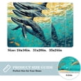 thumbnail image 2 of Whale Polyester Non-Slip Machine Washable Chair Mats Floor Mat Area Rug Set, 2 of 6