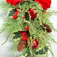 thumbnail image 4 of Adornos navideños, 1 guirnalda para puerta de entrada, escaleras, decoración navideña, guirnalda para puerta de entrada, escaleras, adornos y colgantes para todas las estaciones, productos navideños., 4 of 8