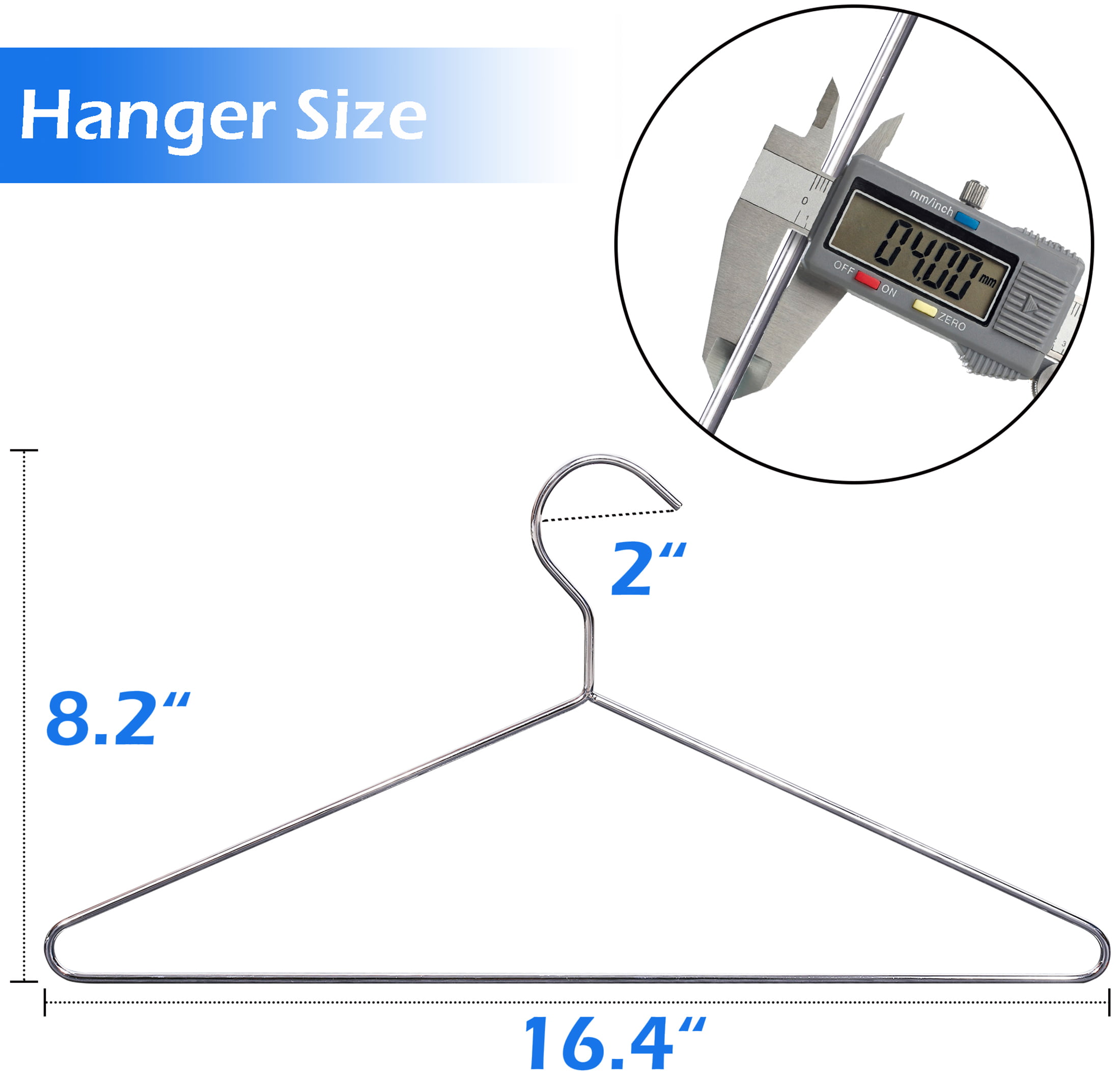 Seropy Coat Hangers Clothes 40 Pack Wire Hangers Heavy Duty Stainless –  Ecoloversstore