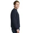 thumbnail image 2 of Hanes Adult Crewneck Sweatshirt Warm Ecosmart 50/50 US Grown Cotton/Polyester, Heather Navy, XL, Pack 2 | Pullover Fleece Sweatshirt, 7.8 oz, 2 of 6