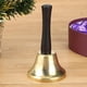 thumbnail image 5 of Campana Mano Navideña Metal Navidad Nuevo Fiesta Papá Noel Celebrar Sonajero (dorado), 5 of 7