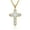 Gold, variant on Stainless Steel Cross Necklace for Men , Religion Fashion Jewelry Gifts, 24 In
