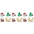 thumbnail image 3 of Jiyike 12 pcs Christmas Glitter Hair Clips Sequin Barrettes Hairpins Hair Accessories, 3 of 7