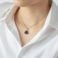 thumbnail image 4 of K-KED 11mm/12mm Baroque Black Tahitian Pearl Pendant Necklace Women Sterling Silver, 4 of 9
