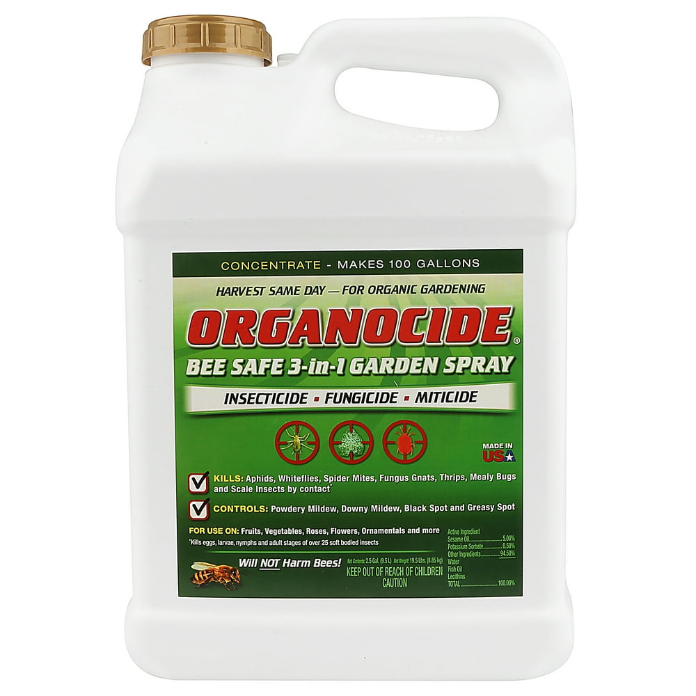 Organocide® 3in1 Organic Pest Control Garden Spray Concentrate, 2.5 Gallon