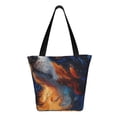 thumbnail image 3 of Fotbe Cosmic Dog Starry Night Pattern Beach Tote,Shoulder Handbag,Spacious Tote Bag,Lightweight Travel Bag,Versatile Shopping Bag, 3 of 9