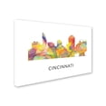 thumbnail image 2 of Trademark Fine Art 'Cincinnati Ohio Skyline WB-1' Canvas Art by Marlene Watson, 2 of 3