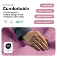 thumbnail image 4 of Improvia Washable Bed Pads for Incontinence, Waterproof Reusable, 18 x 24 in, 2-Pack (Pink & White), 4 of 8