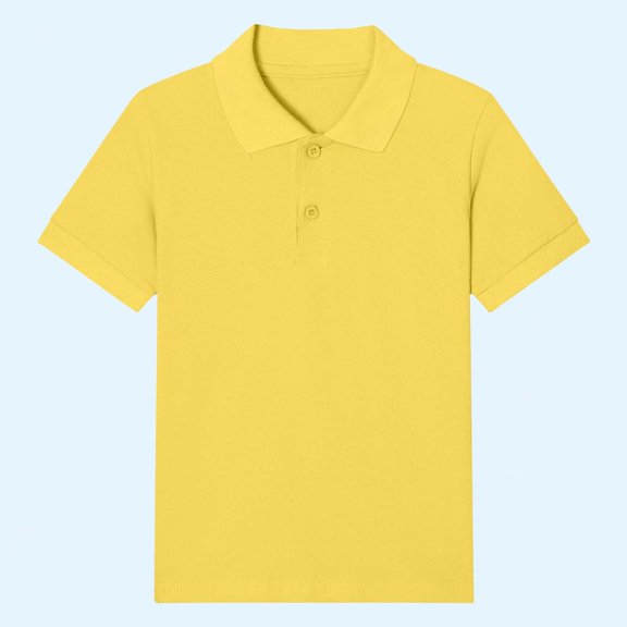 Maqroz Toddler Boys Collared Shirts Short Sleeve Tops Kids Summer Casual Basic Tees Button Neck Playwear School Uniform Active Clothes Golf Tennis Daily Gear Size 2-15 Years