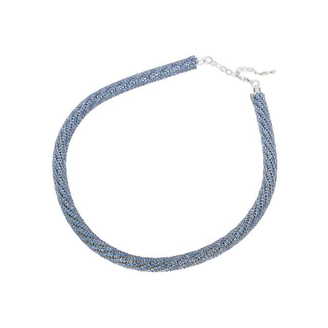 Sonducket de diamantes de imitación portátil ceremonia de banquete de boda brazalete trenzado ajustable diseño Simple regalo de Ropa, zapatos y accesorios Miscelánea Azul Sonducket AP014613-03