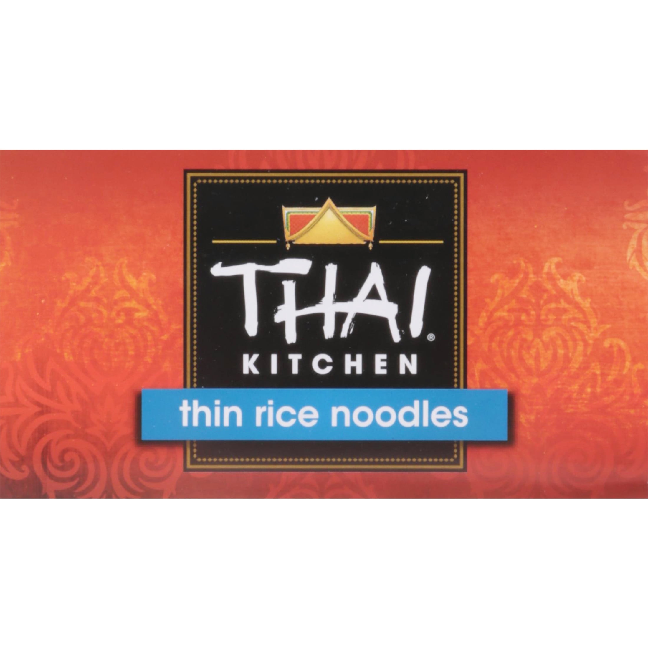 (6 pack) Thai Kitchen Gluten Free Thin Rice Noodles, 8.8 oz Box