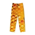 thumbnail image 4 of Disketp Bees On Hive Honeycomb Men'S Pajama Pants - Ultra Soft Fleece Sleep And Lounge Pants (Size: S-Xxl), 4 of 9