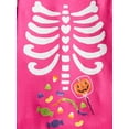 thumbnail image 2 of Halloween Girls' Tight Fit Long Sleeve Top and Pants Pajama Set from Way to Celebrate, 2-Piece, Sizes 4-10, 2 of 3